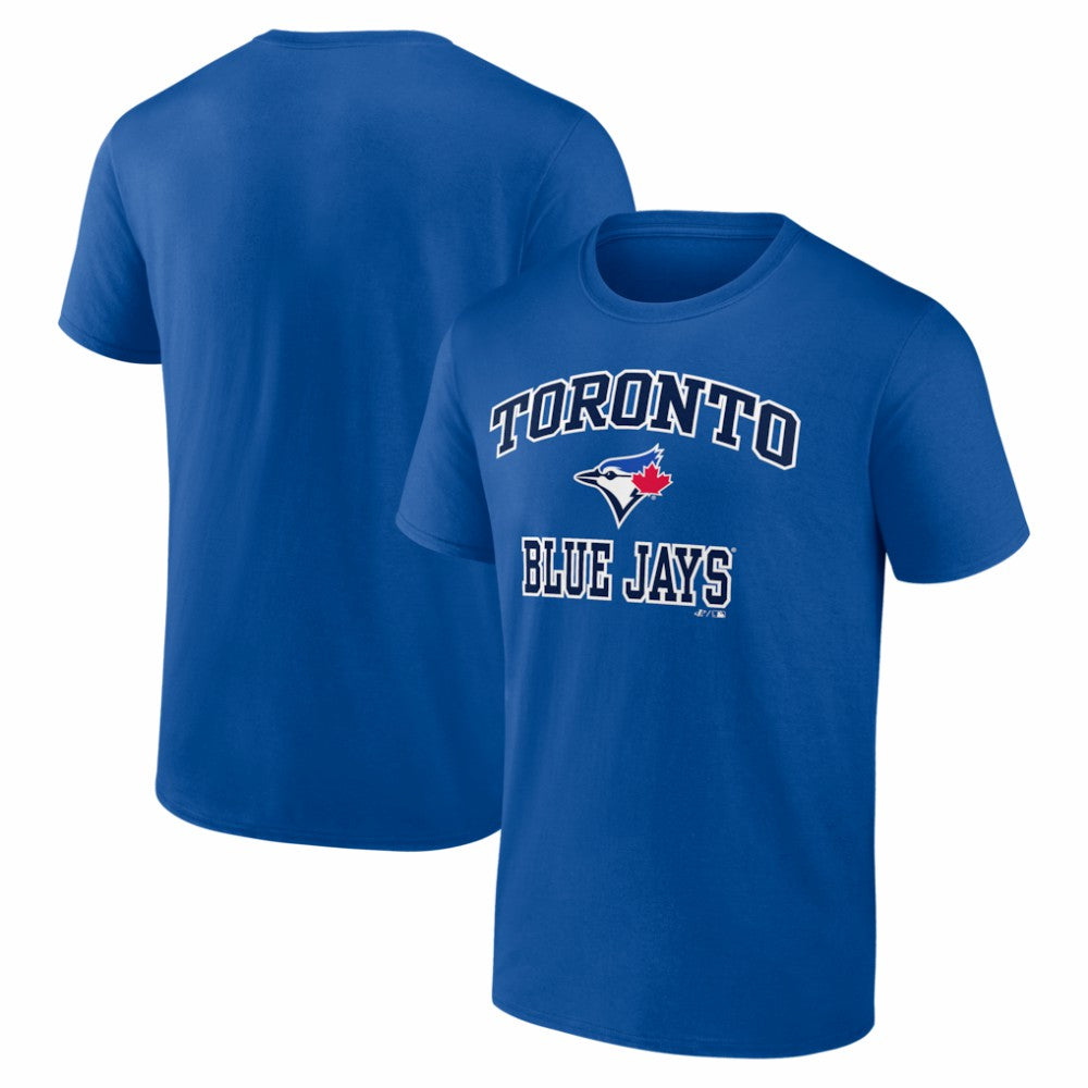 Toronto Blue Jays Logo Athletic Heart and Soul T-Shirt Royal