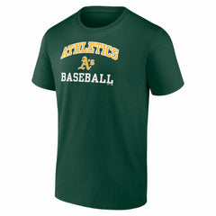 Athletics Logo Athletic Heart and Soul T-Shirt Green