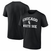 Chicago White Sox Logo Athletic Heart and Soul T-Shirt Black