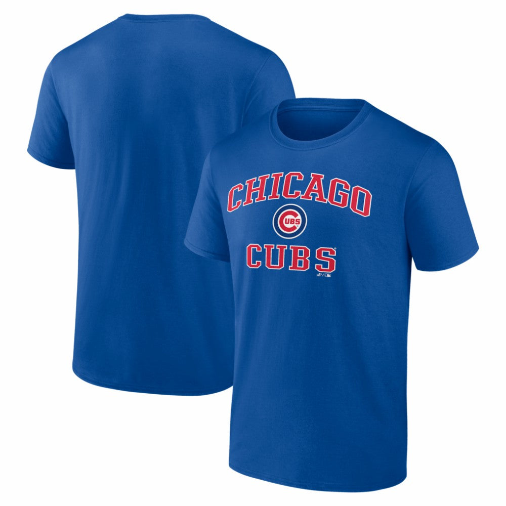 Chicago Cubs Logo Athletic Heart and Soul T-Shirt Royal