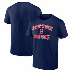 Boston Red Sox Logo Athletic Heart and Soul T-Shirt Navy