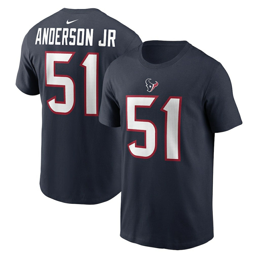 Will Anderson Jr. Houston Texans Player Name & Number T-Shirt - Navy on sale