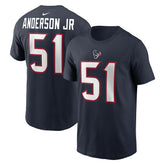 Will Anderson Jr. Houston Texans Player Name & Number T-Shirt - Navy on sale