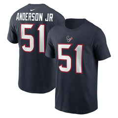 Will Anderson Jr. Houston Texans Player Name & Number T-Shirt - Navy on sale