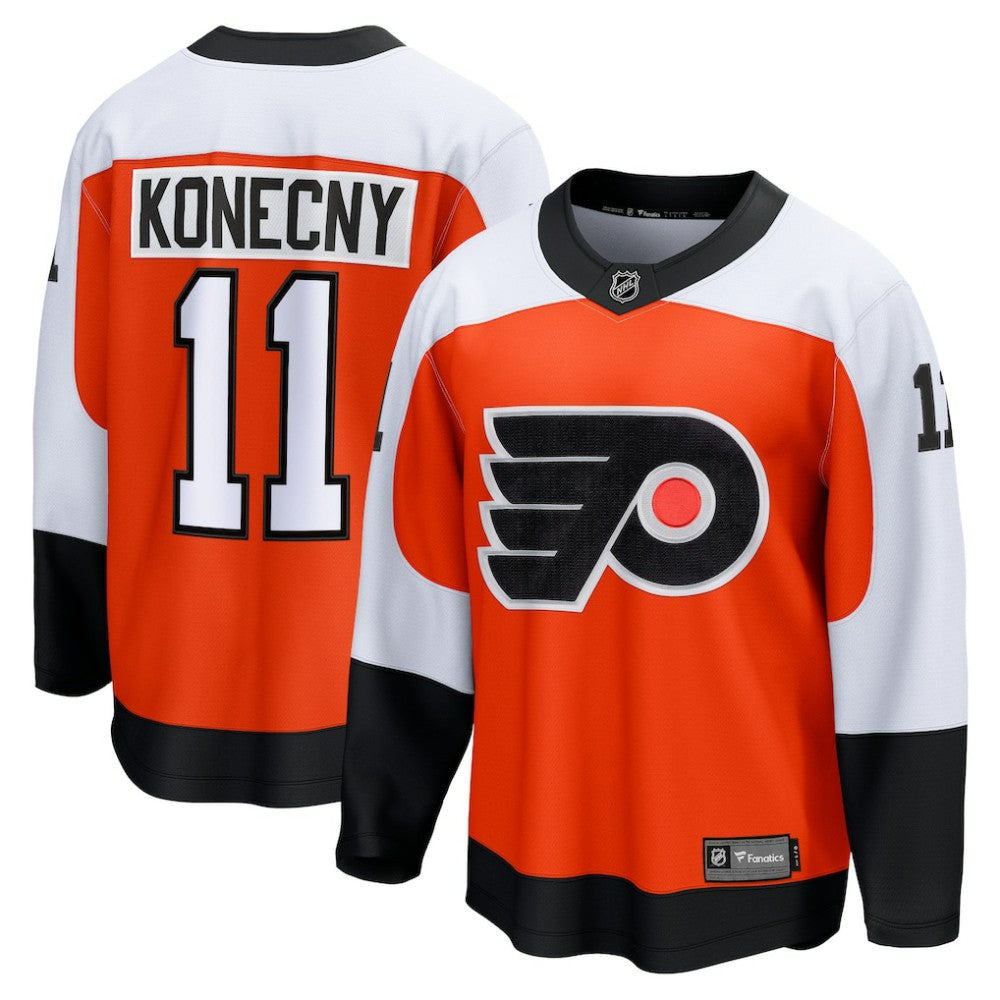 Travis Konecny Philadelphia Flyers Fanatics Home Breakaway Jersey - Orange Jerseys