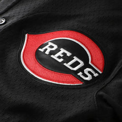 Ken Griffey Jr. Cincinnati Reds Big & Tall Cooperstown Mesh Batting Practice Jersey Black