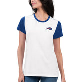 Buffalo Bills G-III 4Her by Carl Banks Women's Fashion Illustration T-Shirt - White/Royal on sale