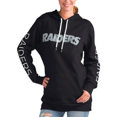 Las Vegas Raiders G-III 4Her by Carl Banks Women's Extra Inning Pullover Hoodie - Black outlet