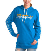 Los Angeles Chargers G-III 4Her by Carl Banks Women's Extra Inning Pullover Hoodie - Powder Blue sale