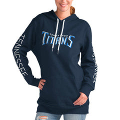Tennessee Titans G-III 4Her by Carl Banks Women's Extra Inning Pullover Hoodie - Navy online