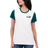 Philadelphia Eagles G-III 4Her by Carl Banks Women's Fashion Illustration T-Shirt - White/Midnight Green online