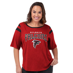 Atlanta Falcons G-III 4Her by Carl Banks Women's Plus Size Linebacker T-Shirt - Red for sale