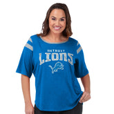 Detroit Lions G-III 4Her by Carl Banks Women's Plus Size Linebacker T-Shirt - Royal on sale