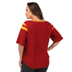Kansas City Chiefs G-III 4Her by Carl Banks Women's Plus Size Linebacker T-Shirt - Red outlet