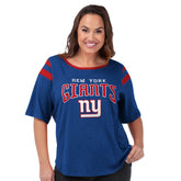 New York Giants G-III 4Her by Carl Banks Women's Plus Size Linebacker T-Shirt - Royal on sale