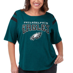 Philadelphia Eagles G-III 4Her by Carl Banks Women's Plus Size Linebacker T-Shirt - Green online