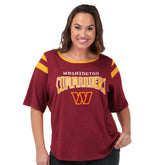 Washington Commanders G-III 4Her by Carl Banks Women's Plus Size Linebacker T-Shirt - Burgundy sale