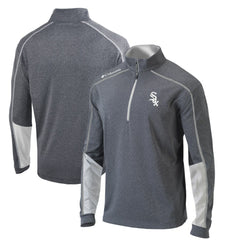 Chicago White Sox Omni-Wick Shotgun 2.0 Quarter-Zip Pullover Top Charcoal/White