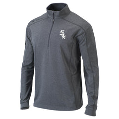 Chicago White Sox Omni-Wick Shotgun Quarter-Zip Pullover Top Heather Gray