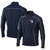 Cleveland Guardians Omni-Wick Shotgun Quarter-Zip Pullover Top Navy