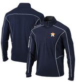 Houston Astros Omni-Wick Shotgun Quarter-Zip Pullover Top Navy