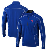 Philadelphia Phillies Omni-Wick Shotgun Quarter-Zip Pullover Top Royal