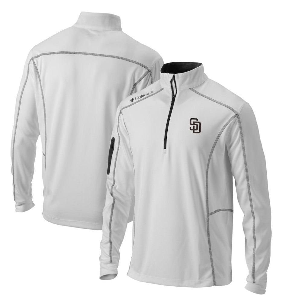 San Diego Padres Omni-Wick Shotgun Quarter-Zip Pullover Top White