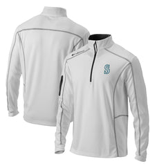 Seattle Mariners Omni-Wick Shotgun Quarter-Zip Pullover Top White