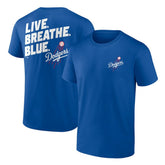 Los Angeles Dodgers Hometown Collection Live Breathe T-Shirt Royal