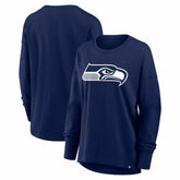 Seattle Seahawks Women's Essential Long Sleeve T-Shirt - College Navy cheap