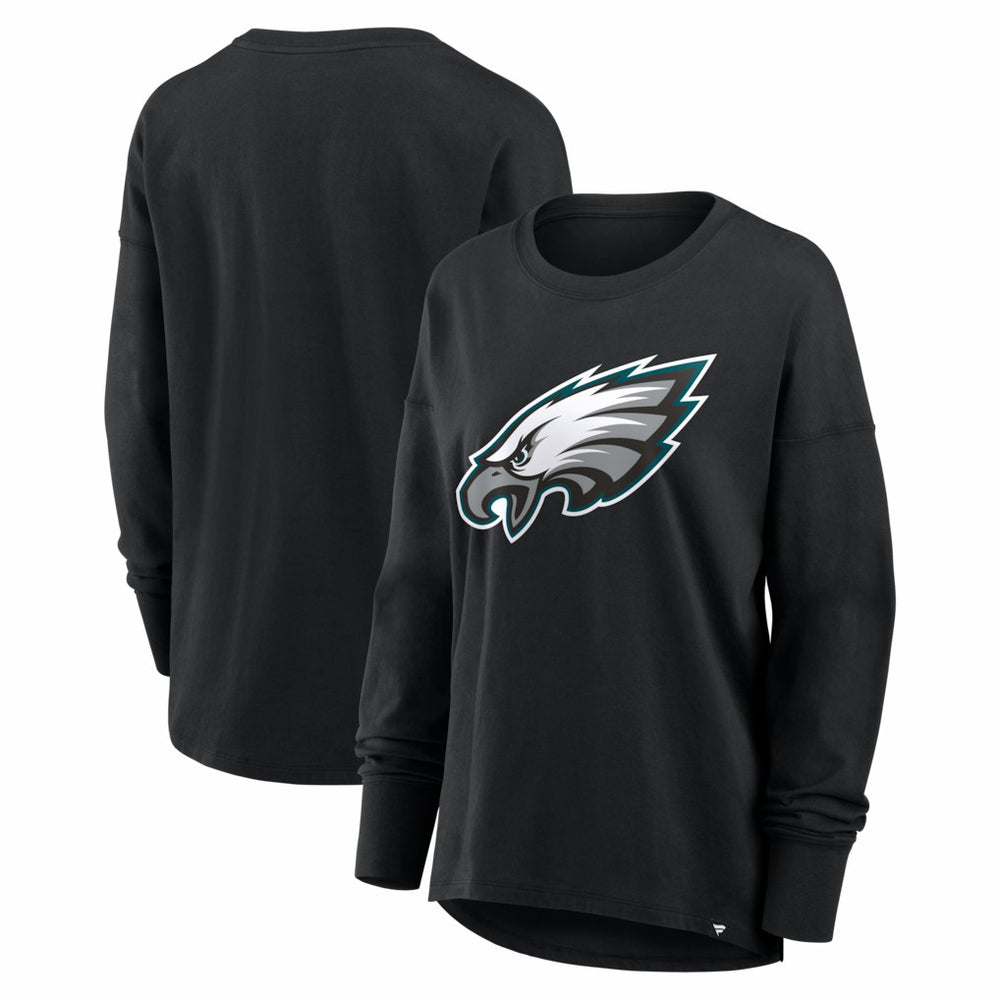 Philadelphia Eagles Women's Essential Long Sleeve T-Shirt - Black sale