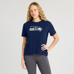 Seattle Seahawks Women's Essential Legacy T-Shirt - College Navy sale