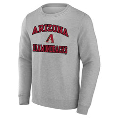 Arizona Diamondbacks Heart & Soul Pullover Sweatshirt Heather Gray