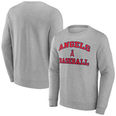 Los Angeles Angels Heart & Soul Pullover Sweatshirt Heather Gray