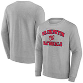 Washington Nationals Heart & Soul Pullover Sweatshirt Heather Gray