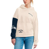 Seattle Seahawks Tommy Hilfiger Women's Harriet Pullover Hoodie - Cream/Navy online