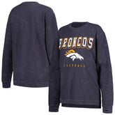 Denver Broncos G-III 4Her by Carl Banks Women's Comfy Cord Pullover Sweatshirt - Navy outlet