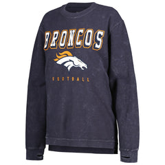 Denver Broncos G-III 4Her by Carl Banks Women's Comfy Cord Pullover Sweatshirt - Navy outlet
