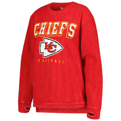 Kansas City Chiefs G-III 4Her by Carl Banks Women's Comfy Cord Pullover Sweatshirt - Red outlet
