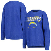 Los Angeles Chargers G-III 4Her by Carl Banks Women's Comfy Cord Pullover Sweatshirt - Powder Blue cheap