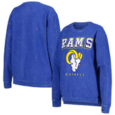 Los Angeles Rams G-III 4Her by Carl Banks Women's Comfy Cord Pullover Sweatshirt - Royal on sale