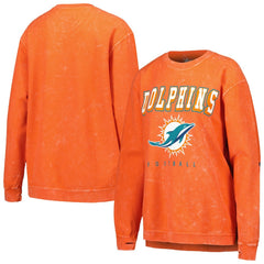Miami Dolphins G-III 4Her by Carl Banks Women's Comfy Cord Pullover Sweatshirt - Orange online