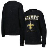 New Orleans Saints G-III 4Her by Carl Banks Women's Comfy Cord Pullover Sweatshirt - Black cheap