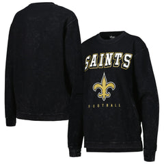 New Orleans Saints G-III 4Her by Carl Banks Women's Comfy Cord Pullover Sweatshirt - Black cheap