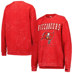 Tampa Bay Buccaneers G-III 4Her by Carl Banks Women's Comfy Cord Pullover Sweatshirt - Red on sale
