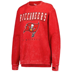 Tampa Bay Buccaneers G-III 4Her by Carl Banks Women's Comfy Cord Pullover Sweatshirt - Red on sale