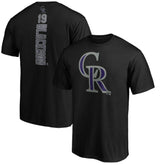 Charlie Blackmon Colorado Rockies Playmaker Name & Number T-Shirt Black