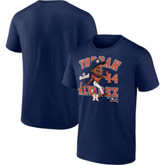Yordan Alvarez Houston Astros Caricature T-Shirt Navy