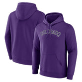 Colorado Rockies Official Wordmark Pullover Hoodie Purple
