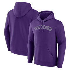 Colorado Rockies Official Wordmark Pullover Hoodie Purple